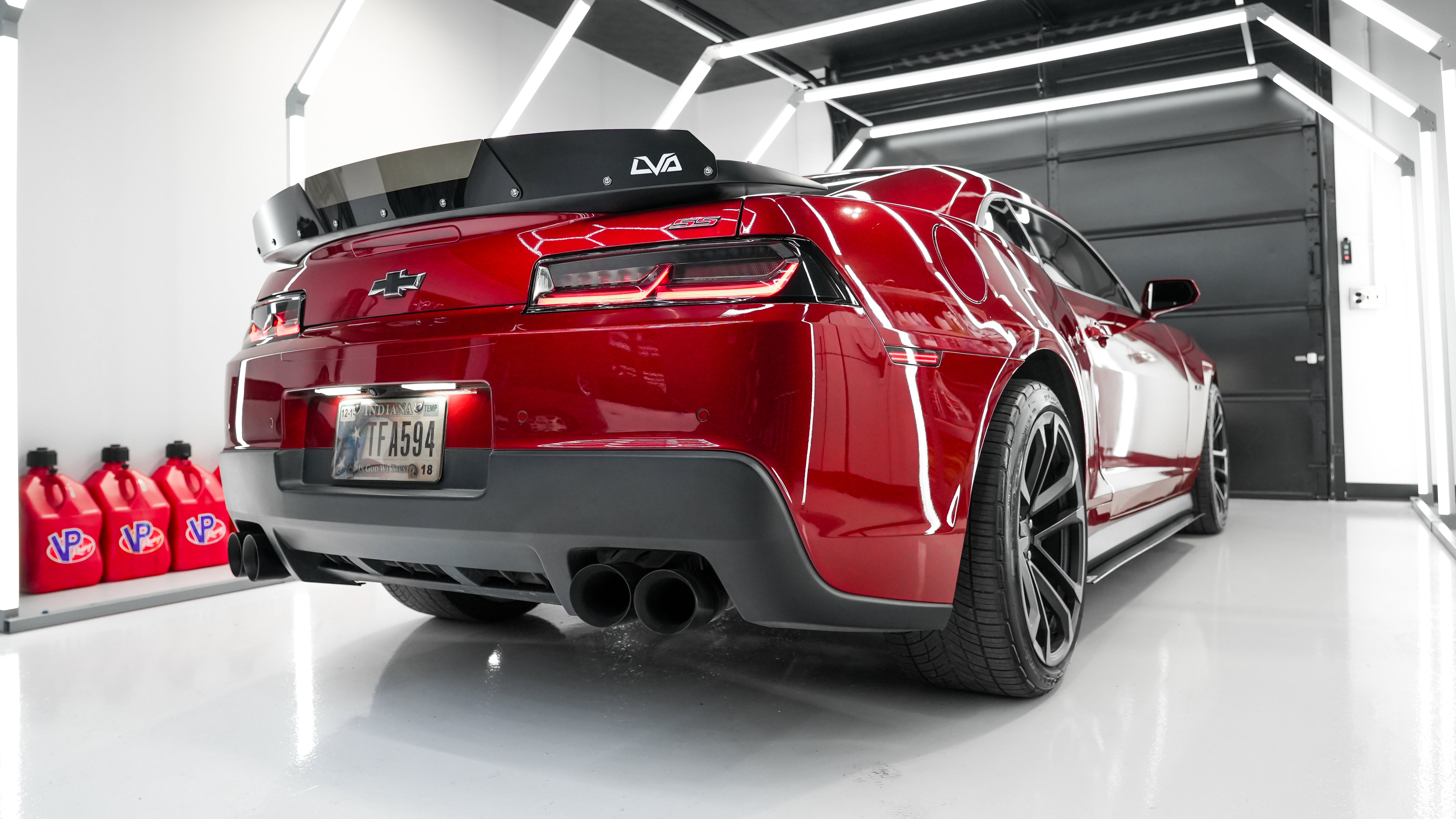 Matt Black Decklid Gurney Flap Spoiler Wickerbill For 2014-2015 Camaro (Fits Z28 Wing)