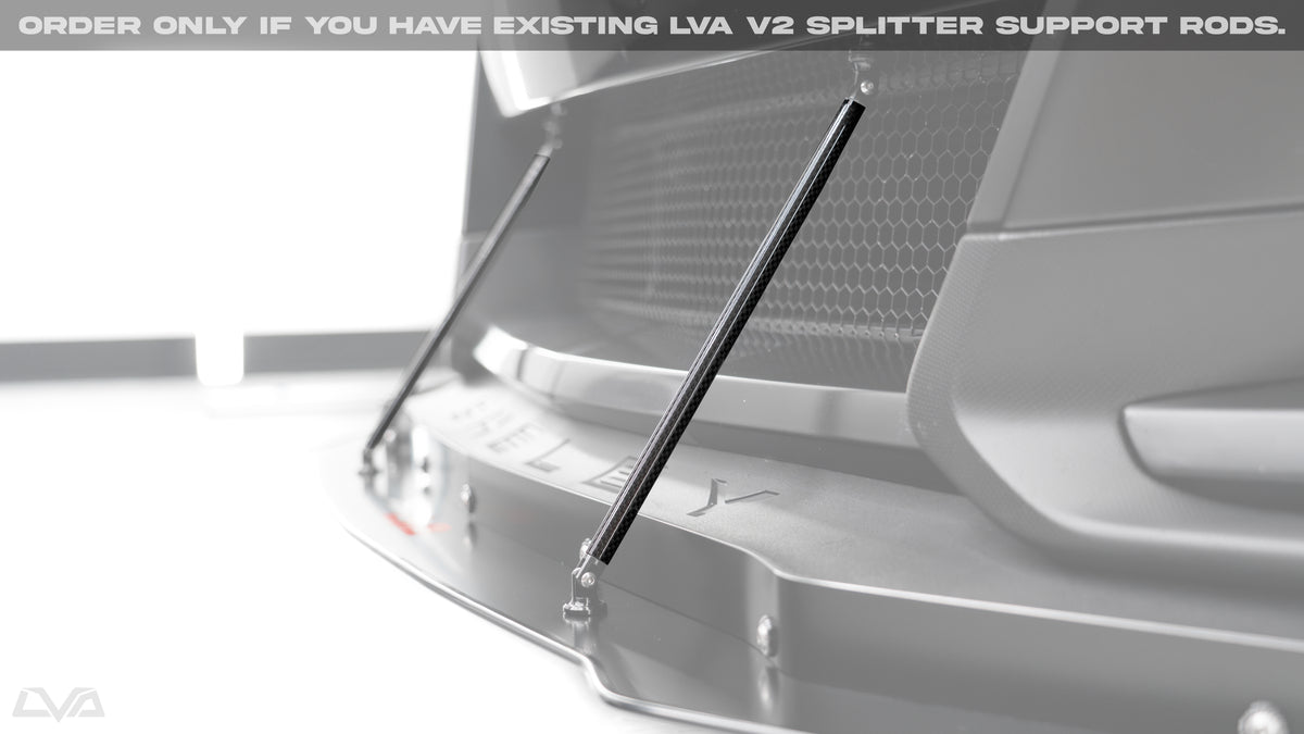 Diy Front Splitter Support Rods LVA V.2 Splitter Support Rod Carbon Fiber Conversion Kit - LiquiVinyl ...