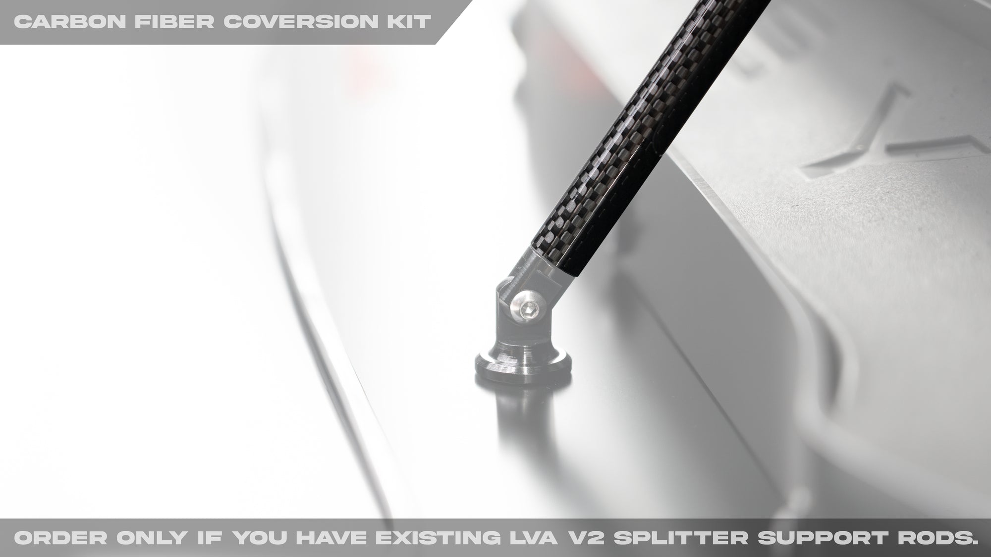 LVA V.2 Splitter Support Rod Carbon Fiber Conversion Kit - LiquiVinyl ...