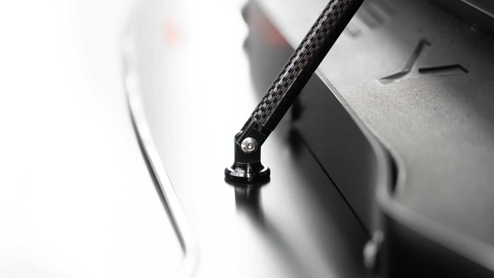 LVA V.2 Adjustable Splitter Support Rods - Carbon Fiber Finish