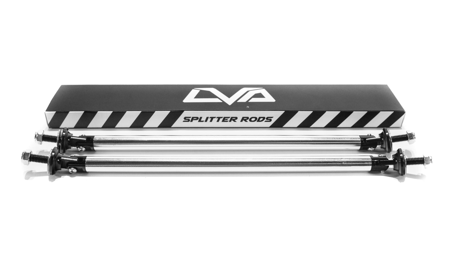 LVA V.2 Adjustable Splitter Support Rods - Bright Silver