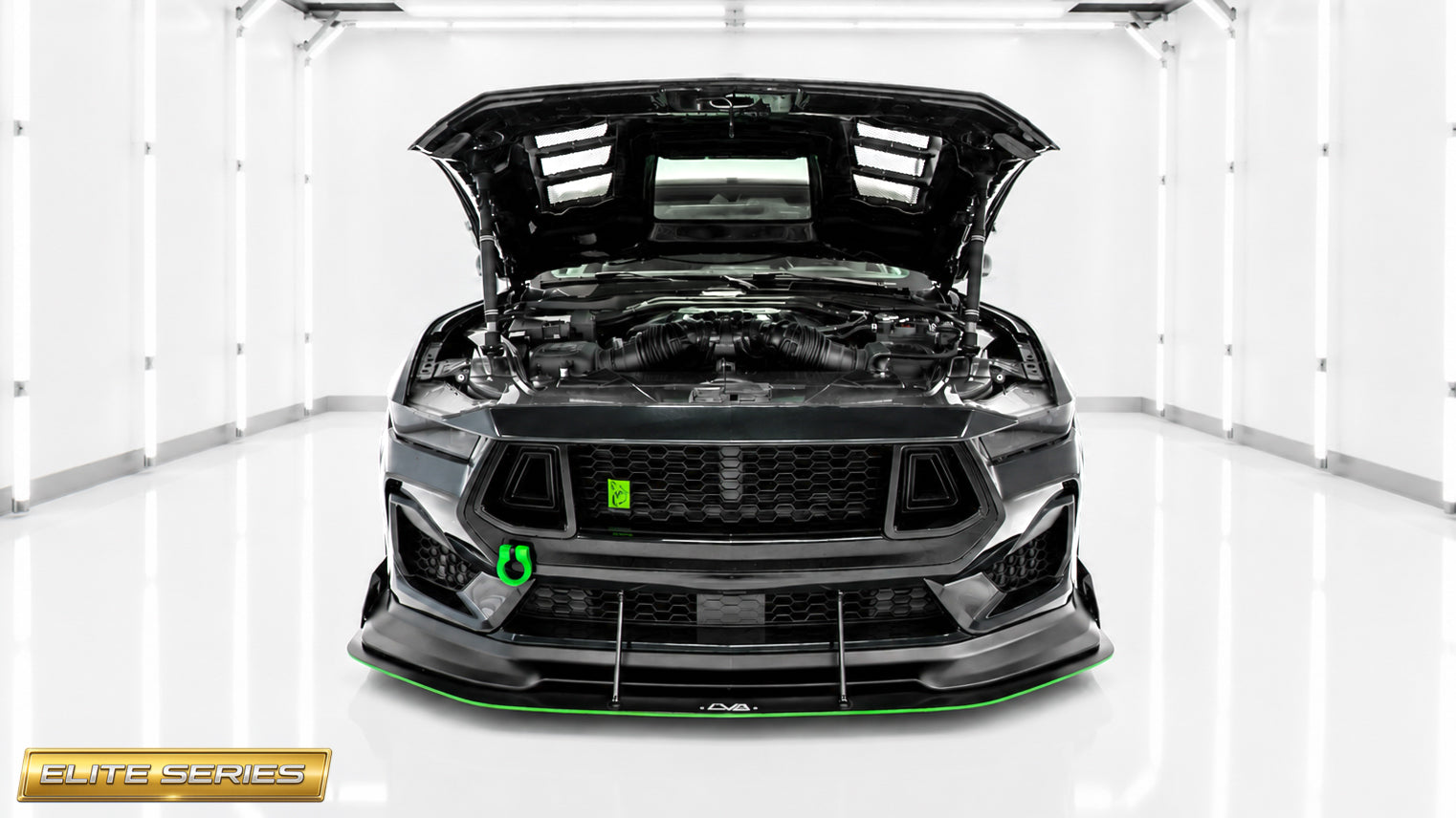 2024-2026 Ford Mustang S650 RTR Elite Series 2pc Front Splitter - LVA