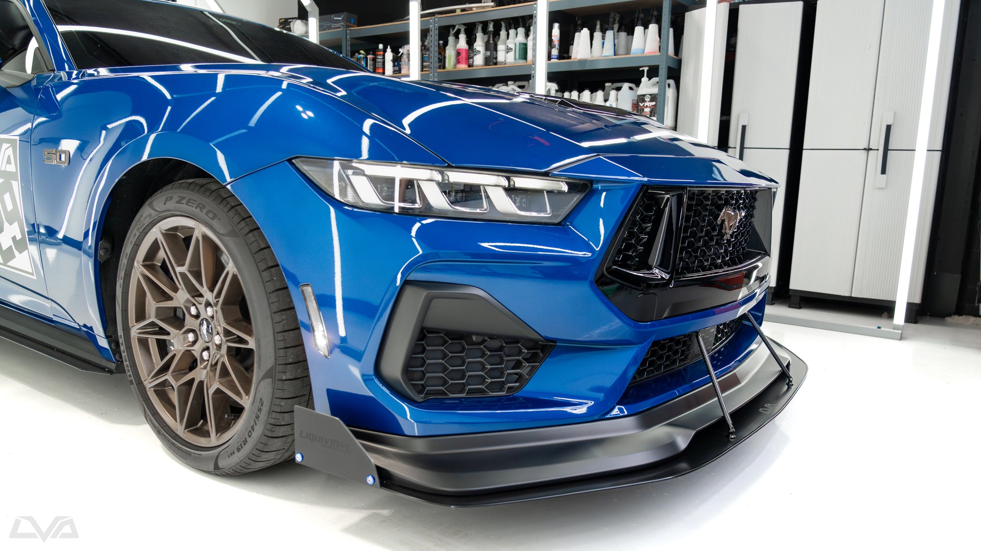 RTR Style Front Bumper Lip Splitter For 2013-2014 Ford Mustang - SASA Polyurethane