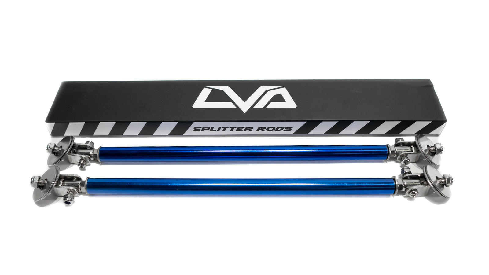 LVA V.1 Adjustable Splitter Support Rods - Anodized Blue
