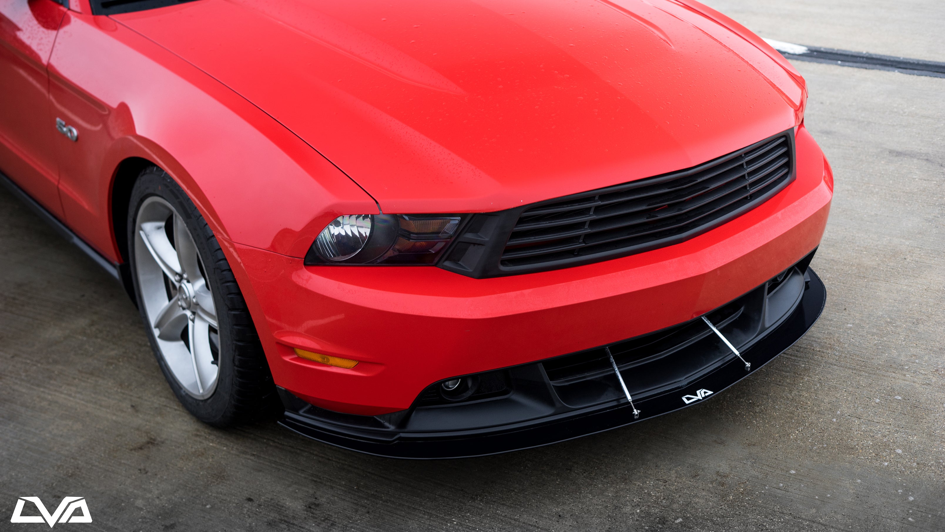 2011-2012 Ford Mustang S197 Front Splitter - LVA - LiquiVinyl