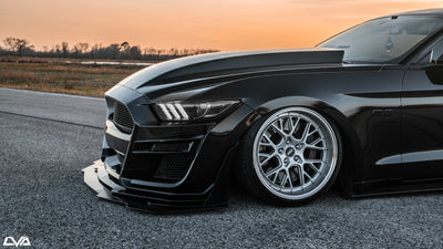 2015-2023 Ford Mustang GT500 V.1 Front Splitter (Aftermarket Bumper) - LVA
