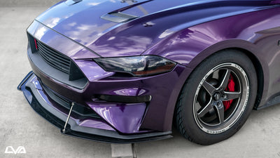 LVA 2018-2023 Ford Mustang Front Splitter (Ecoboost, Ecoboost PP, GT Non-Performance Package)