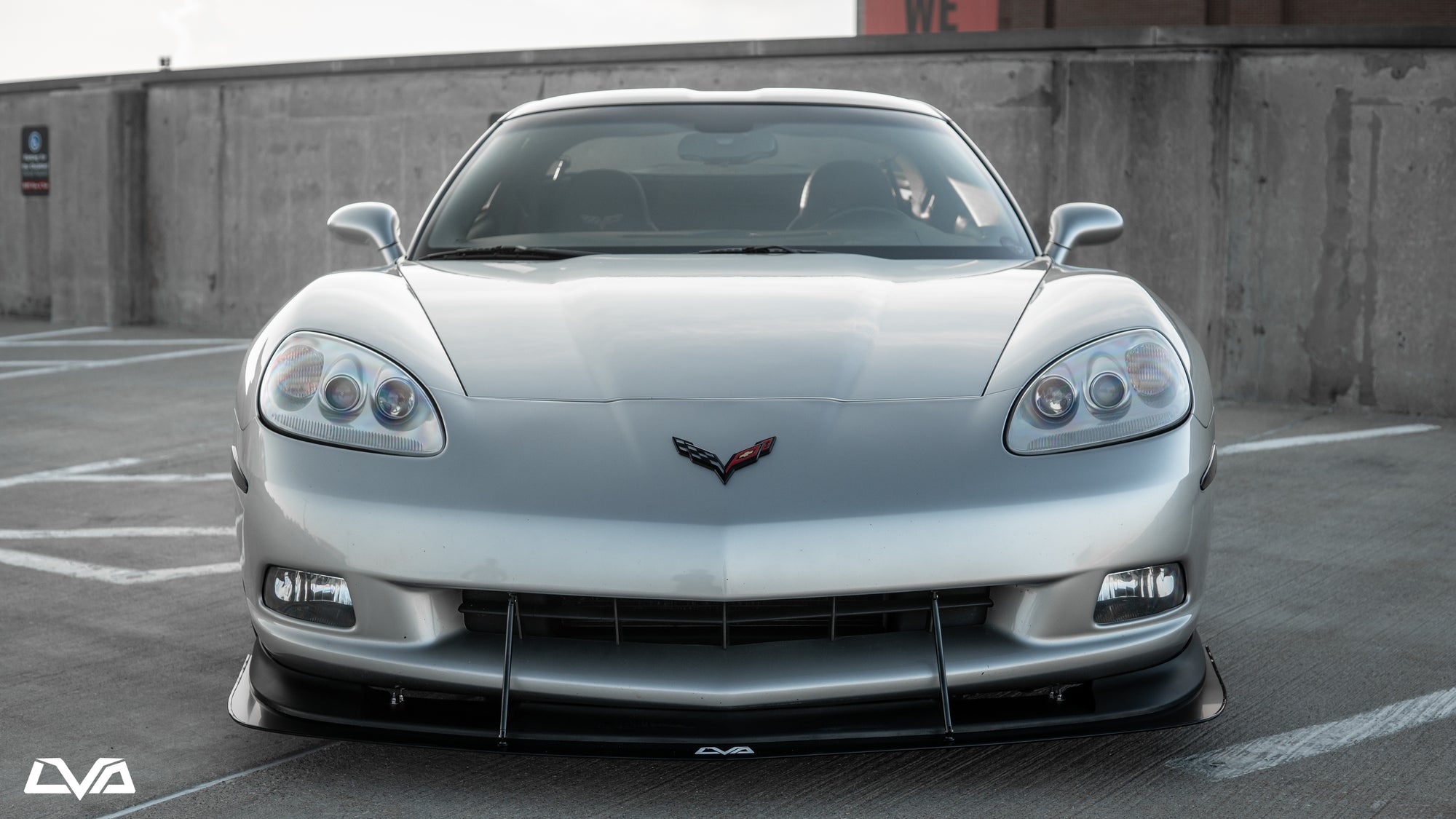 2005-2013 Chevrolet Corvette C6 Front Splitter - LVA