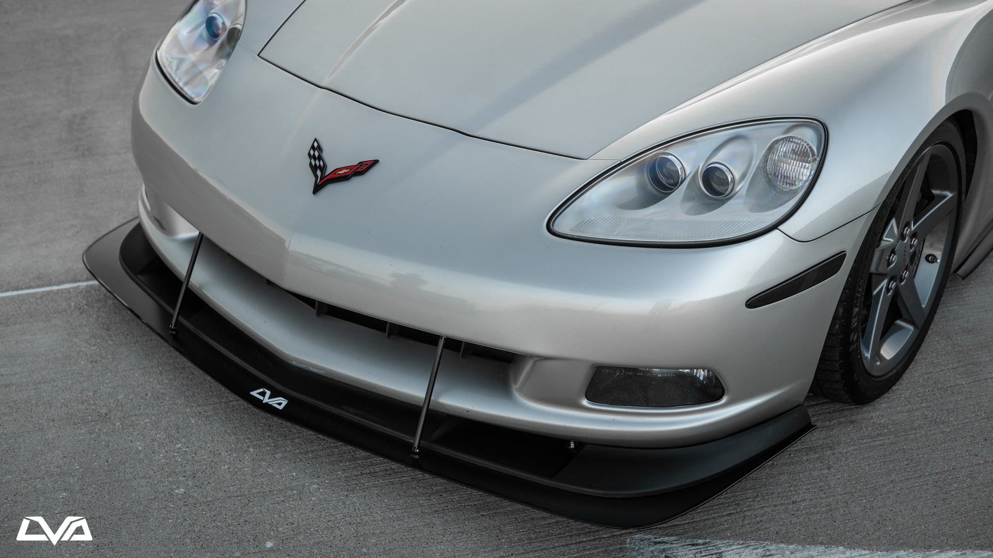 2005-2013 Chevrolet Corvette C6 Front Splitter - LVA