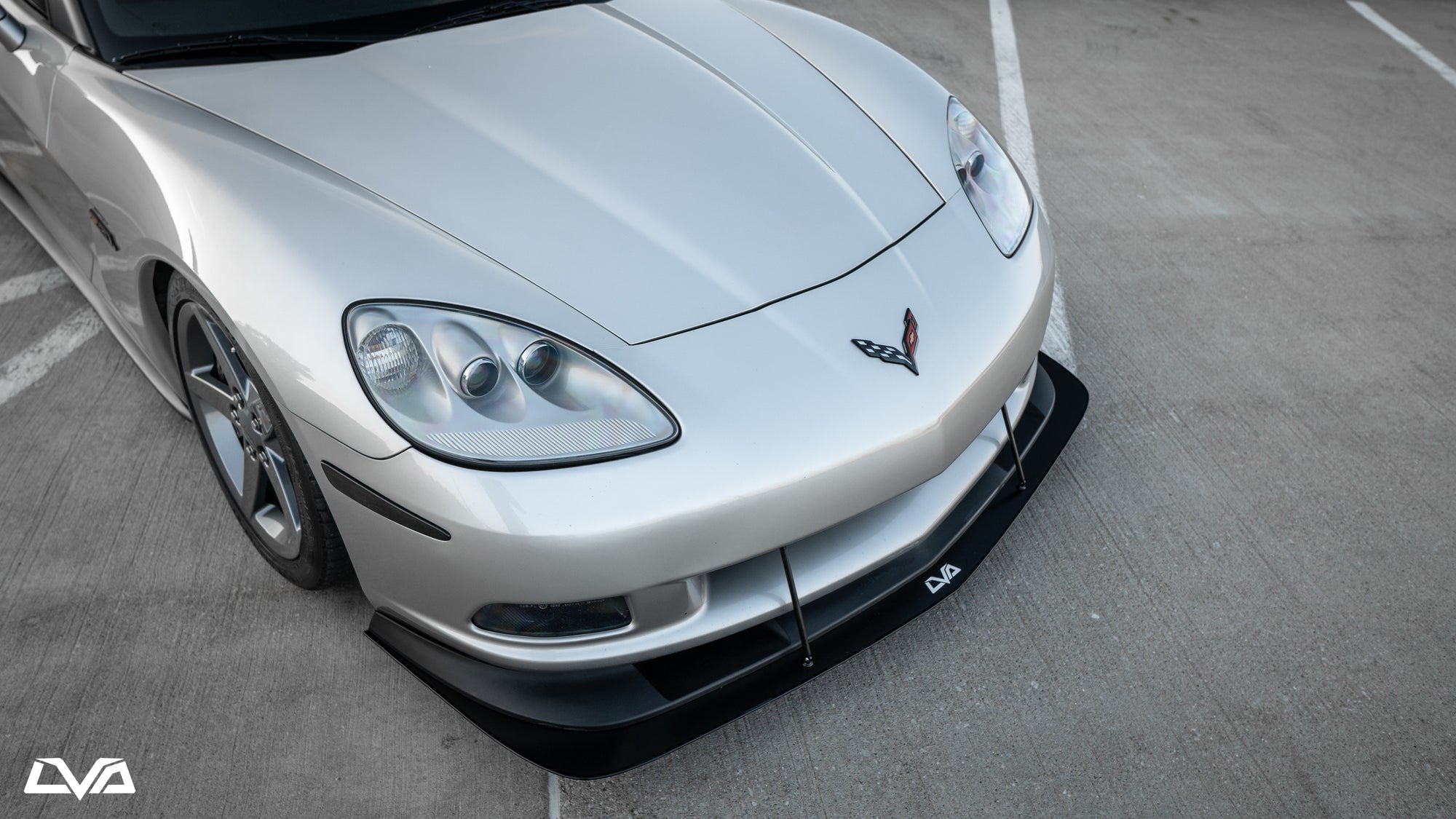2005-2013 Chevrolet Corvette C6 Front Splitter - LVA