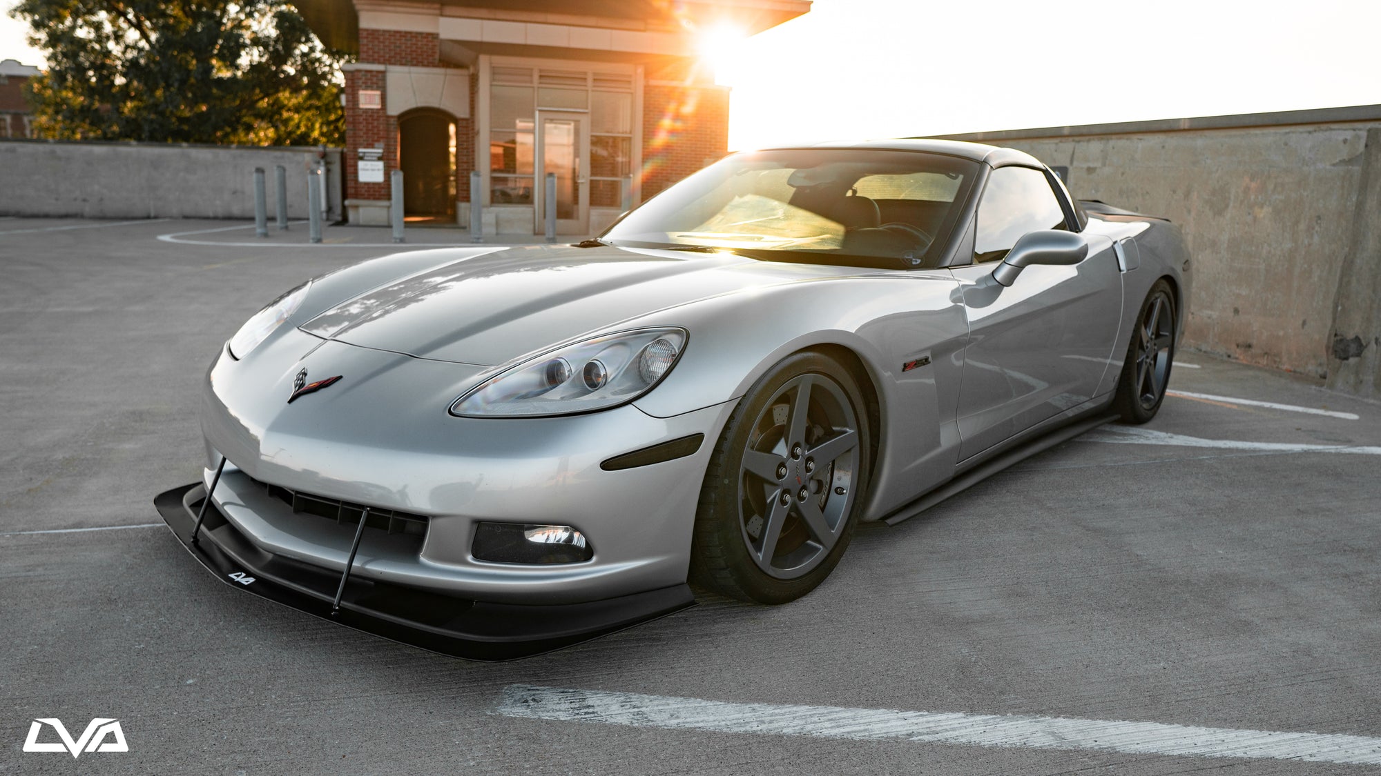 2005-2013 Chevrolet Corvette C6 Front Splitter - LVA