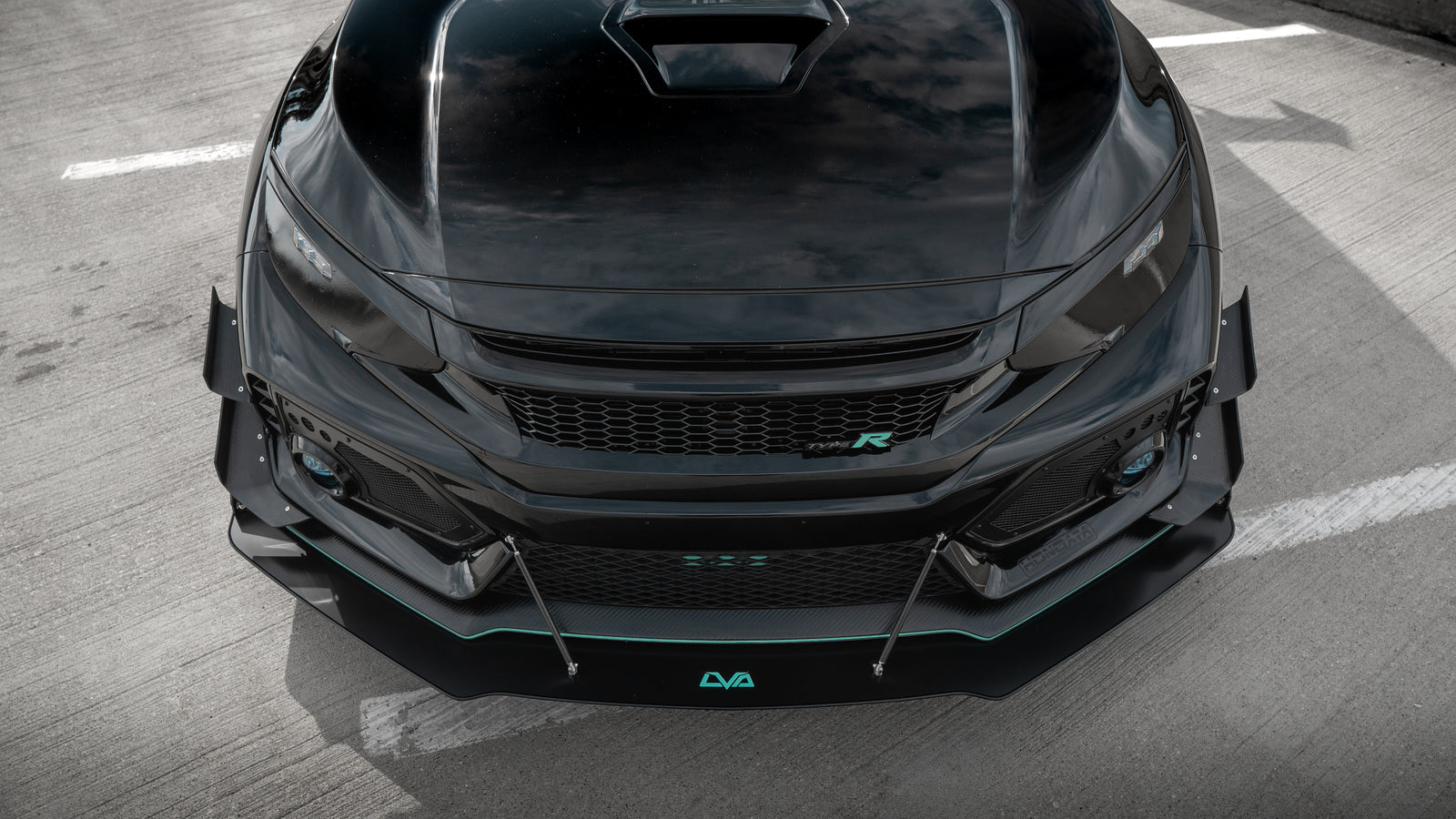 LVA 2017-2021 Honda Civic Type R FK8 Front Splitter