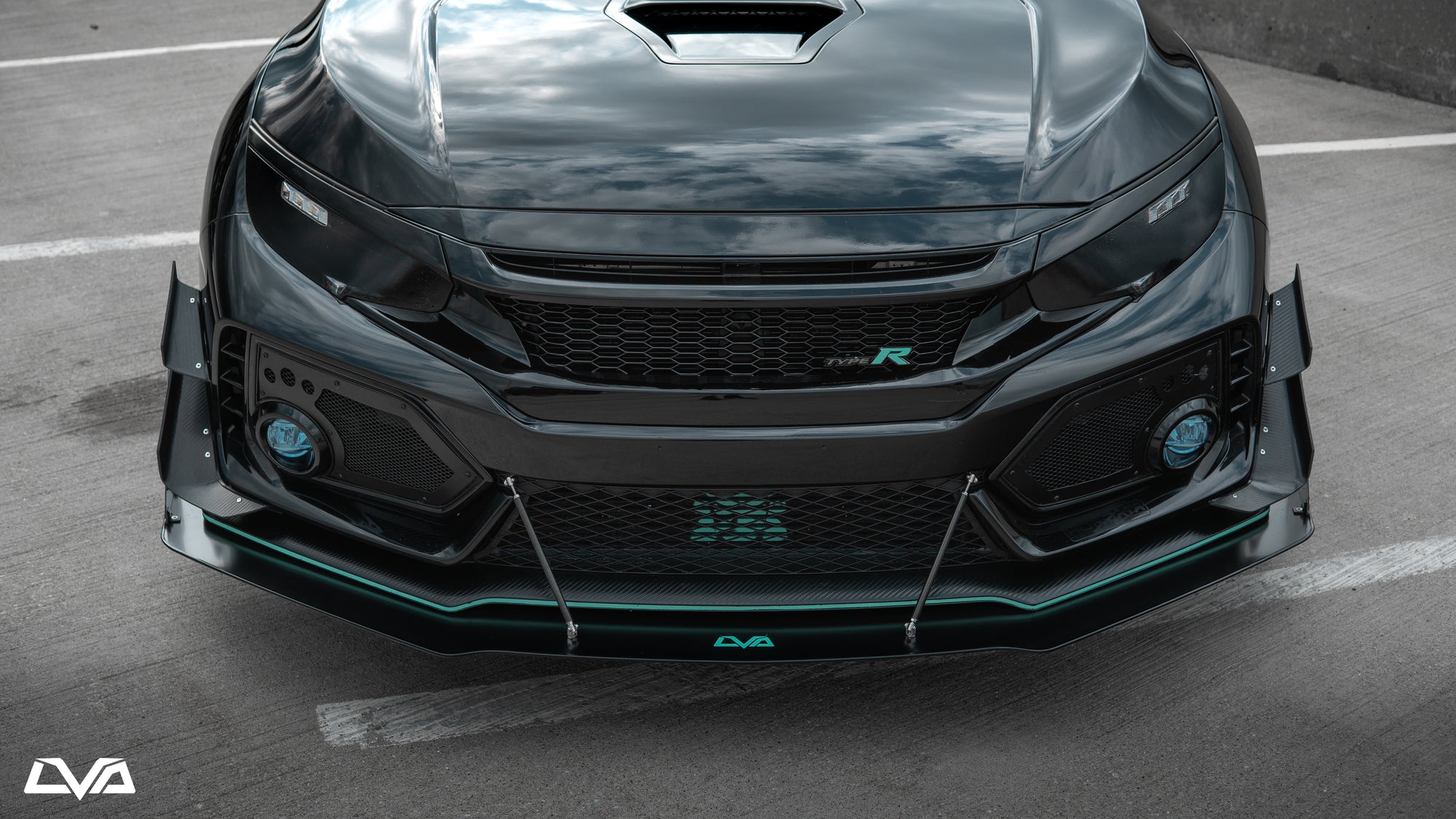2017-2021 Honda Civic Type R FK8 Front Splitter - LVA
