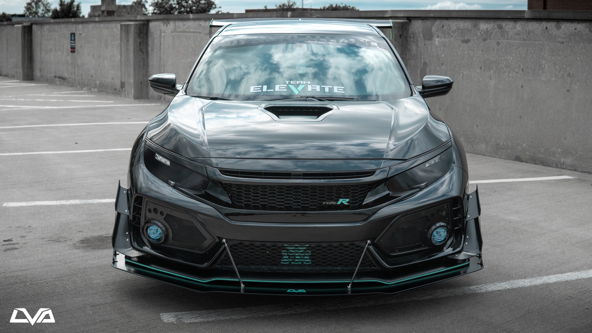 2017-2021 Honda Civic Type R FK8 Front Splitter - LVA