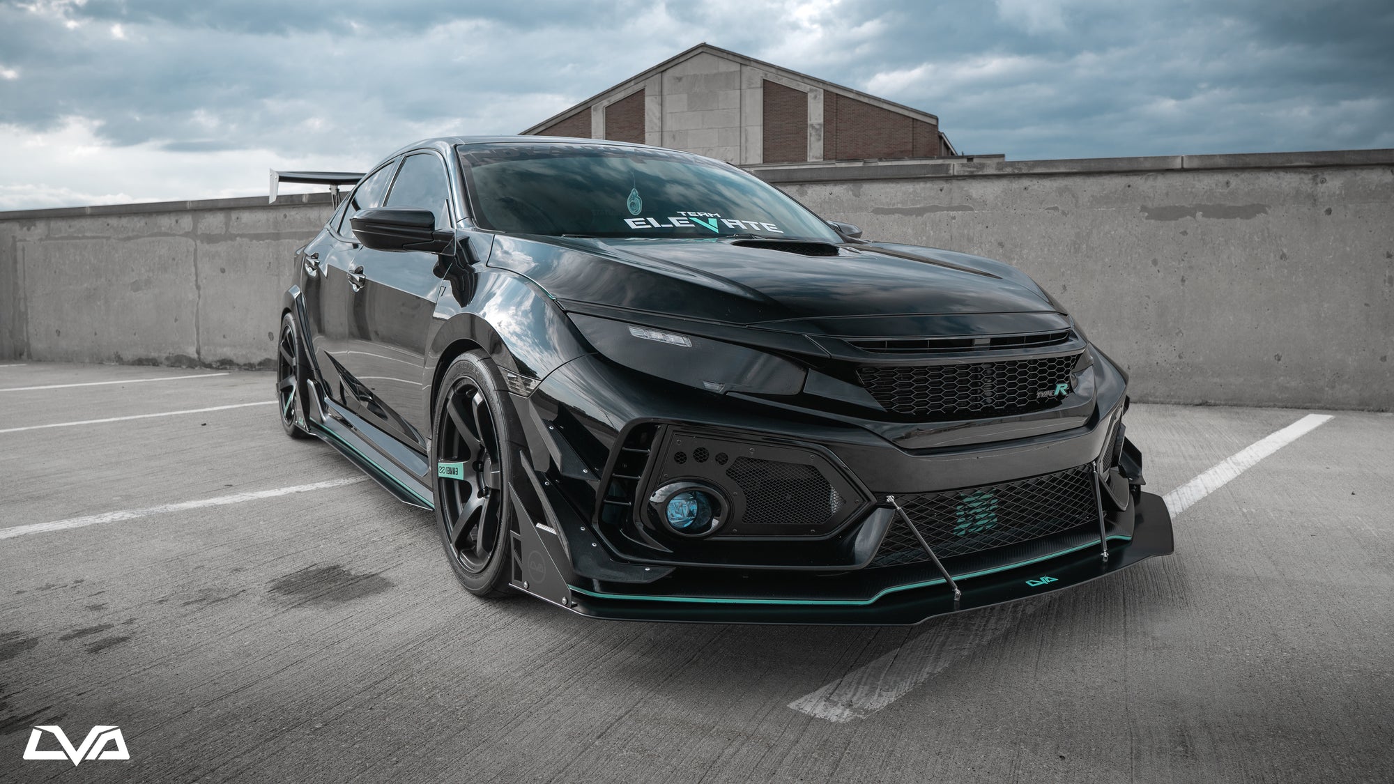 2017-2021 Honda Civic Type R FK8 Front Splitter - LVA