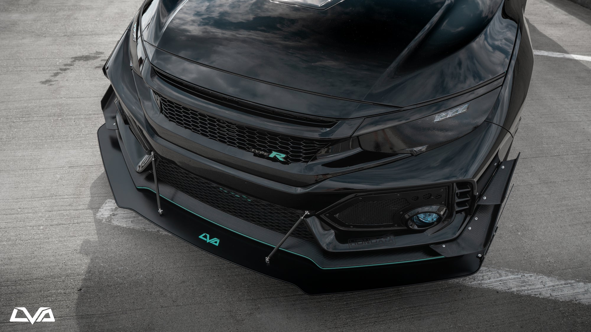 2017-2021 Honda Civic Type R FK8 Front Splitter - LVA