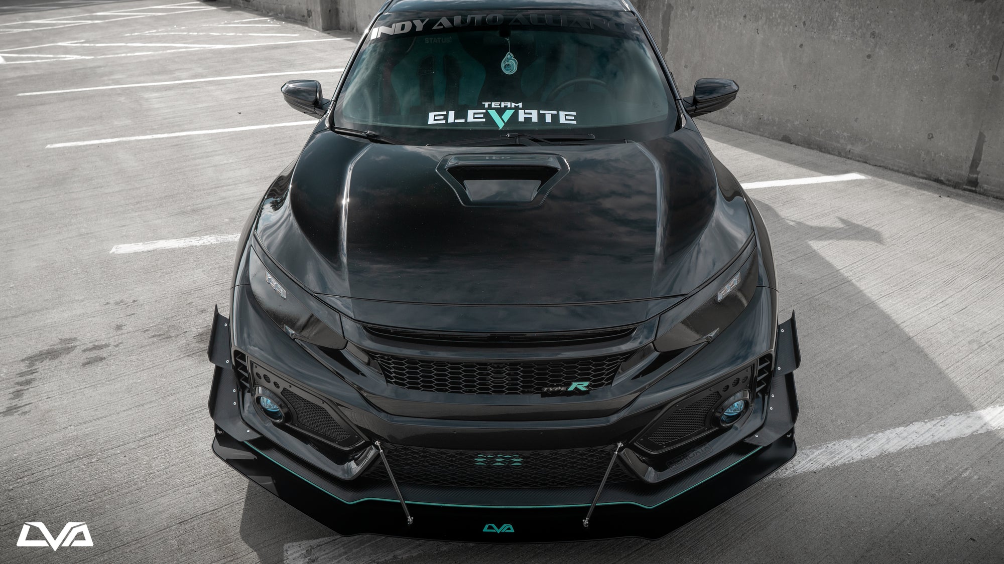 2017-2021 Honda Civic Type R FK8 Front Splitter - LVA