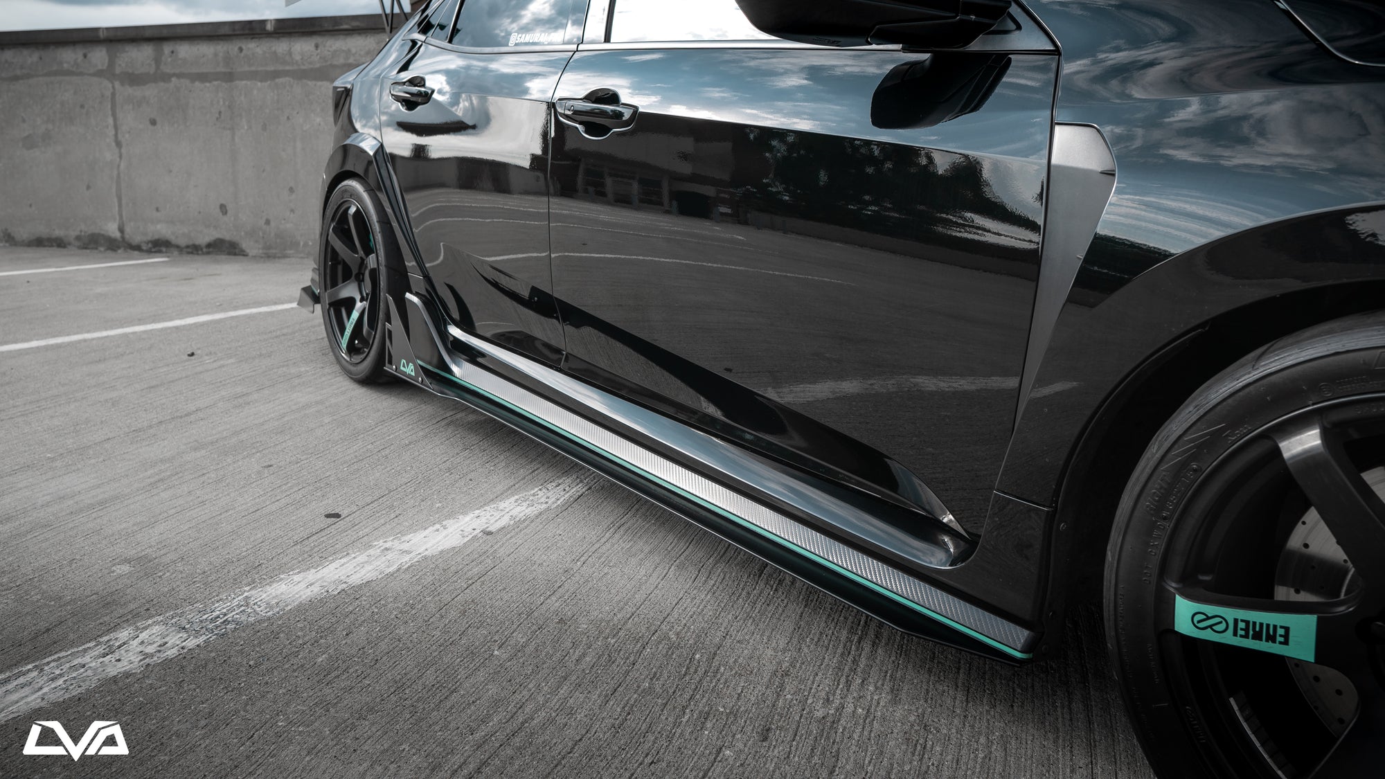 LVA 2017-2021 Honda Civic Type R FK8 Side Skirts - LiquiVinyl Aerodynamics