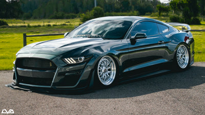 2015-2023 Ford Mustang GT500 V.1 Front Splitter (Aftermarket Bumper) - LVA