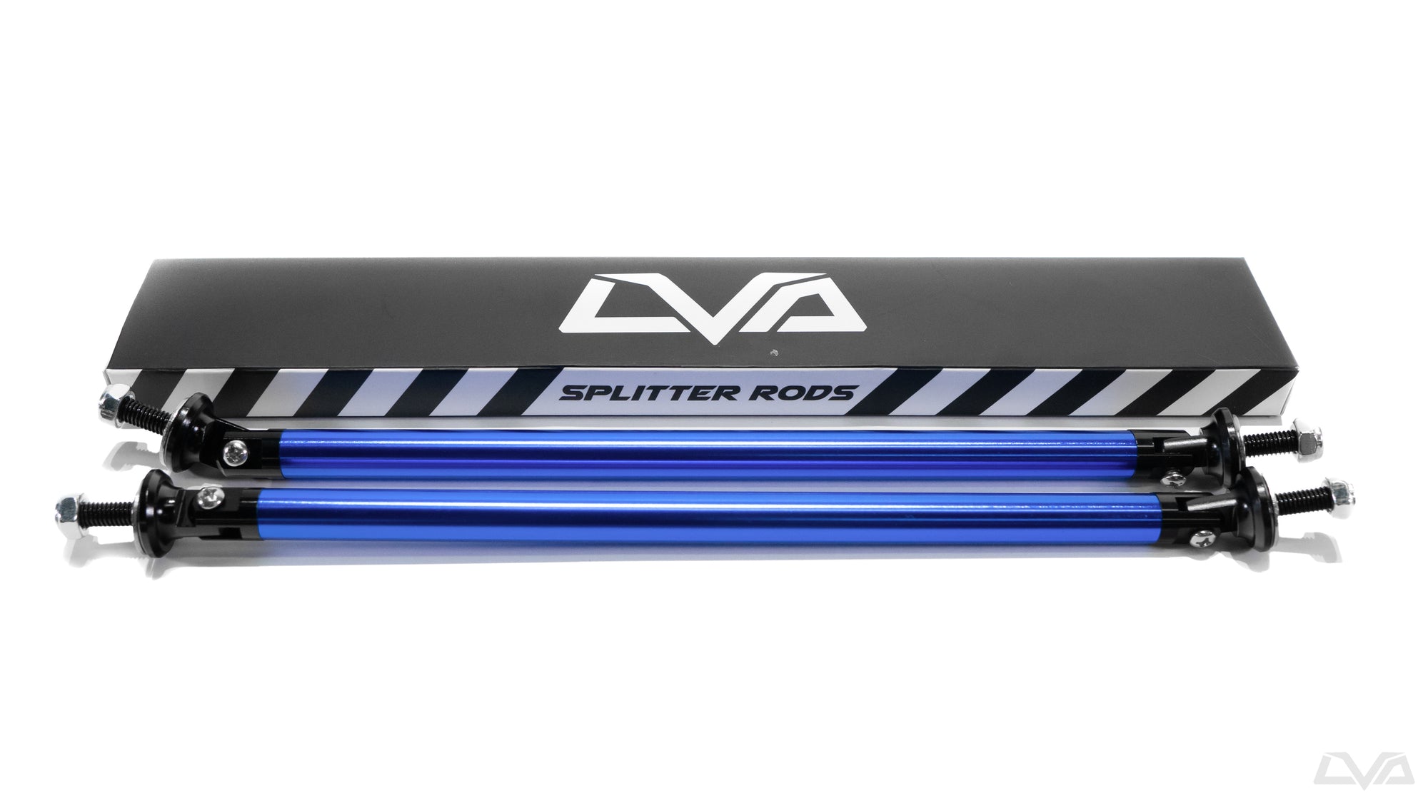 LVA V.2 Adjustable Splitter Support Rods - Anodized Blue