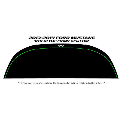 2013-2014 Ford Mustang RTR Front Splitter - LVA