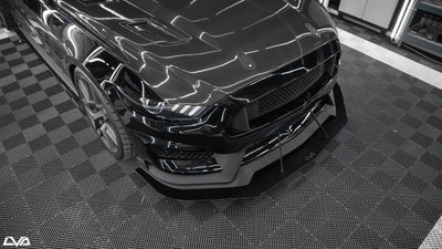 2015-2023 Ford Mustang GT350 Front Splitter V.2 (Aftermarket Bumper) - LVA