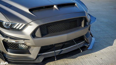 2015-2023 Ford Mustang GT350 Front Splitter V.1 (Aftermarket Bumper) - LVA