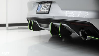 LVA 2015-2017 Ford Mustang Premium Bumper - Rear Diffuser