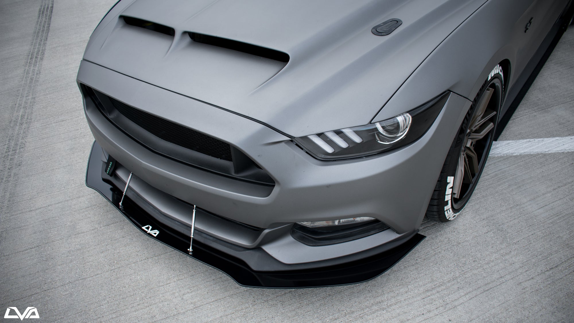 2015-2017 Ford Mustang Front Splitter - LVA