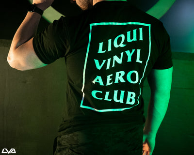 LVA Season 4 Tee - "LiquiVinyl Aero Club" - Black